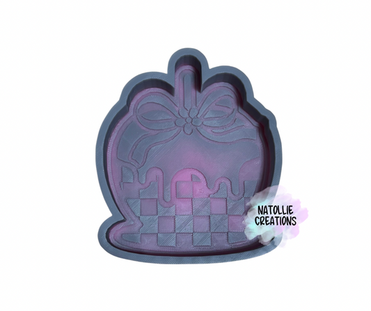 Checkered Candied Apple Freshie Silicone Mold