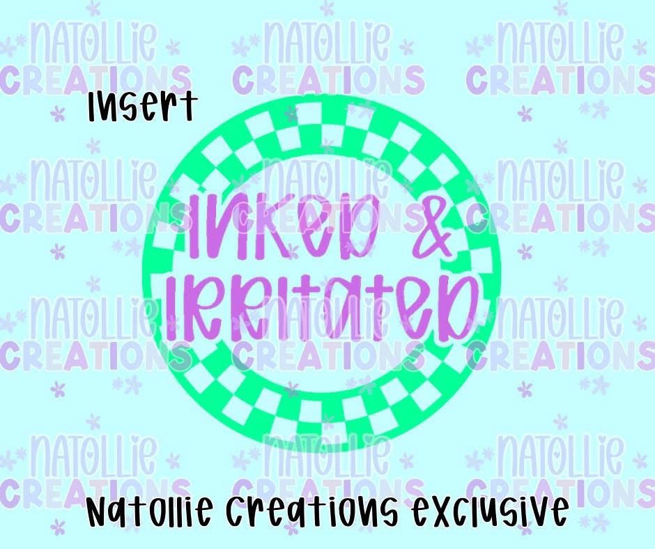 Inked & Irritated Round Insert Freshie Silicone Mold