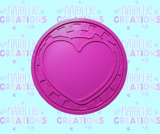 Checkered Conversation Heart Insert Freshie Silicone Mold