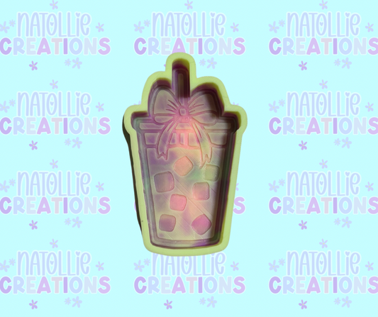Iced Coffee W/ Bow Freshie Silicone Mold