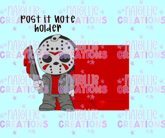 Jacket Masked Man Post It Note Holder