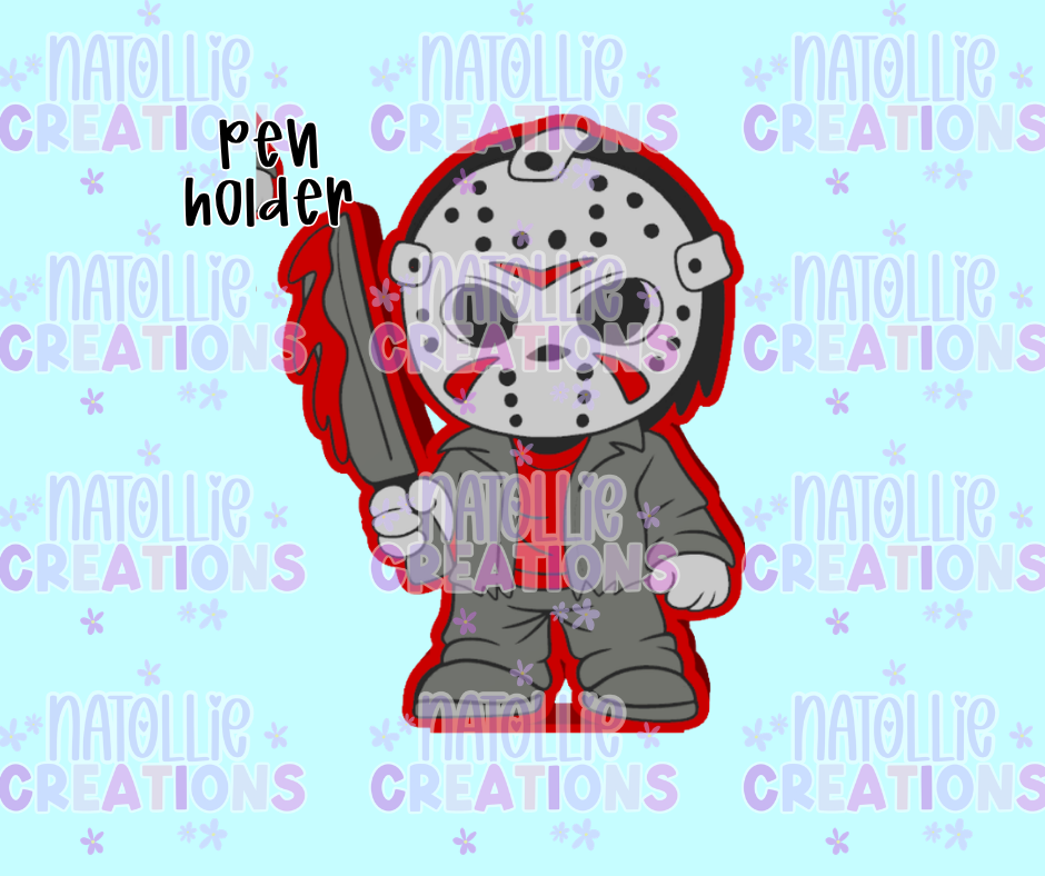 Jacket Masked Man Pen Holder
