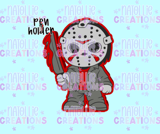 Jacket Masked Man Pen Holder