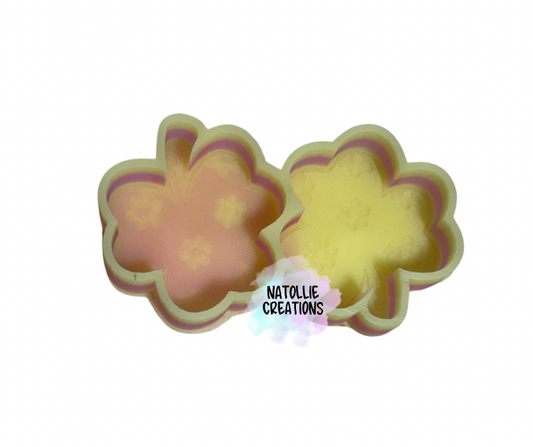 Floral Clover Vent Clip Freshie Silicone Mold