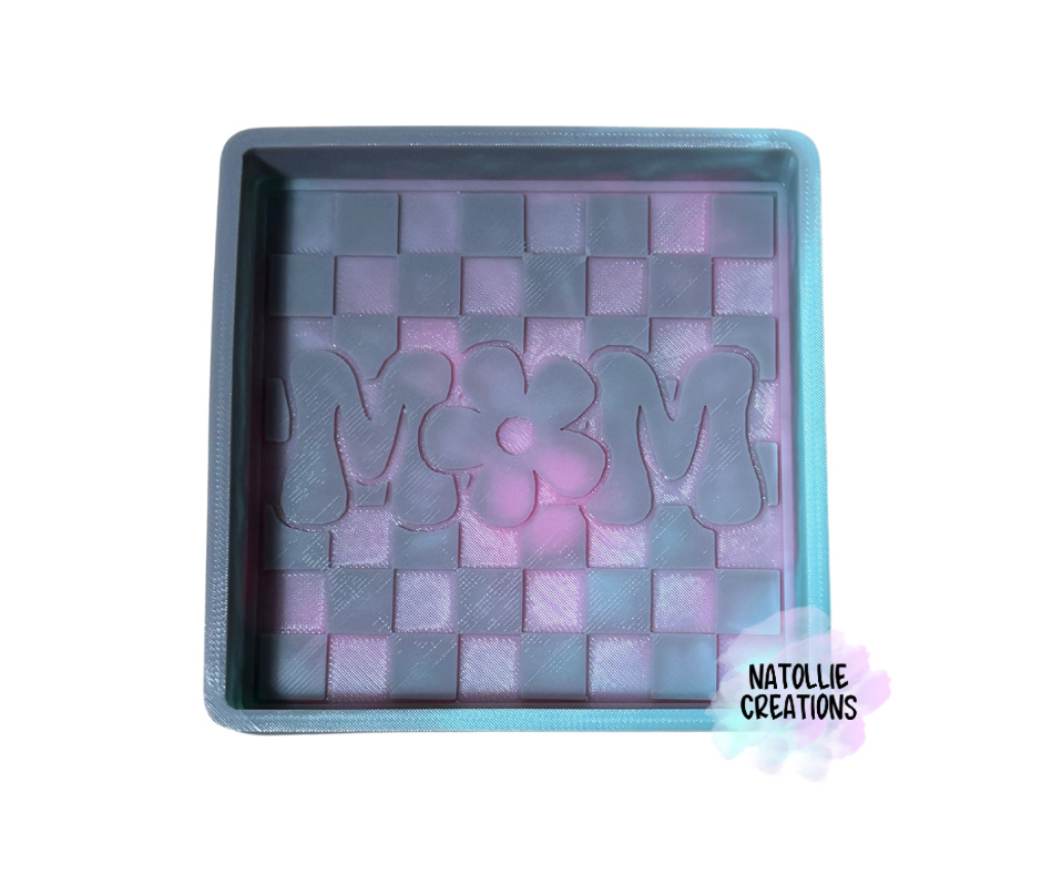 Checkered Mom Freshie Silicone Mold