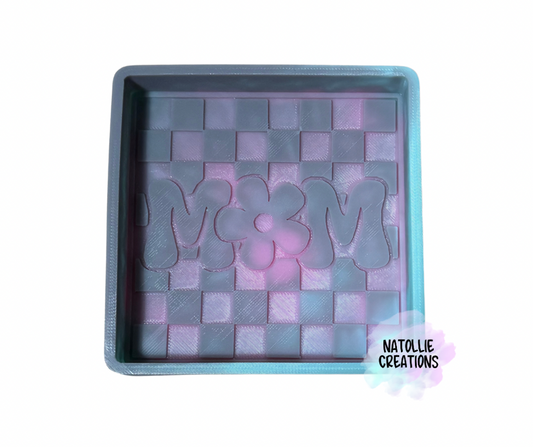Checkered Mom Freshie Silicone Mold