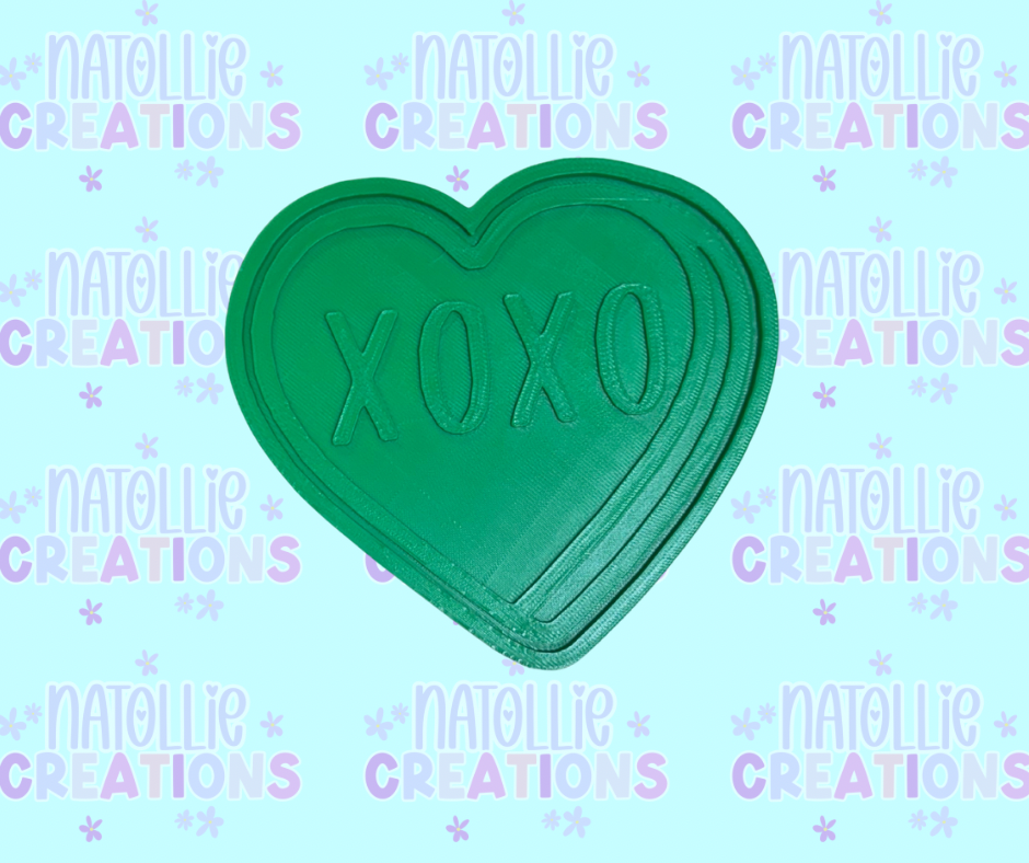 Conversation Heart + Inserts Freshie Silicone Mold