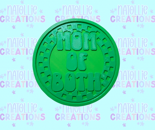 Checkered Mom Of Both Insert Freshie Silicone Mold