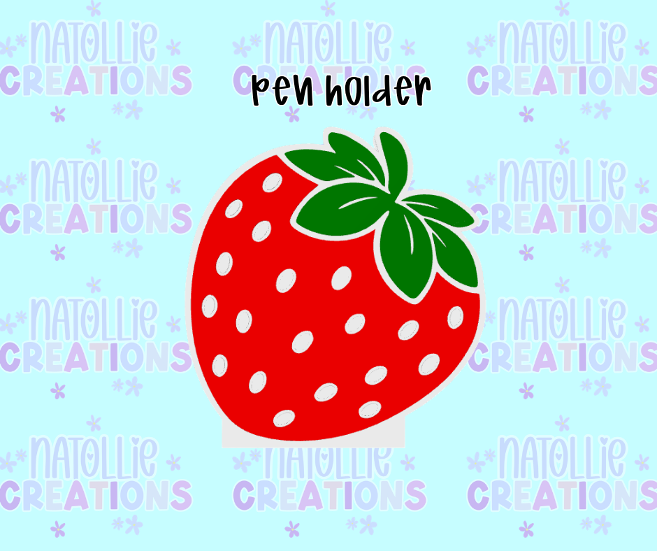 Strawberry Pen Holder
