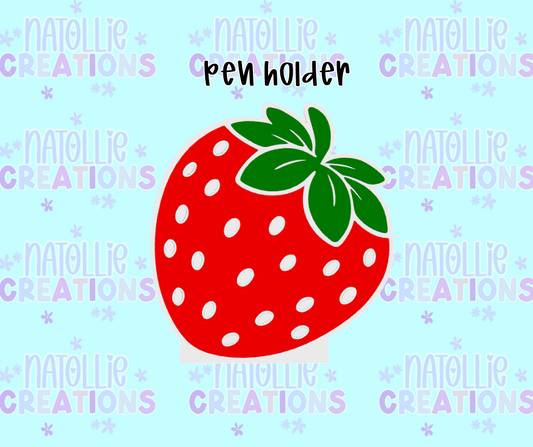 Strawberry Pen Holder