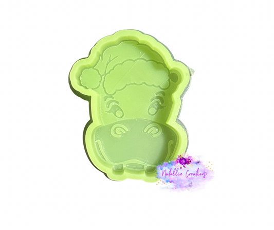 Christmas Hippo Freshie Silicone Mold