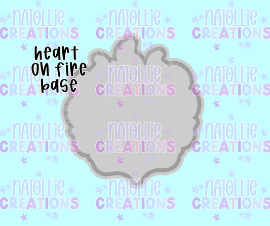 Heart On Fire Base Freshie Silicone Mold