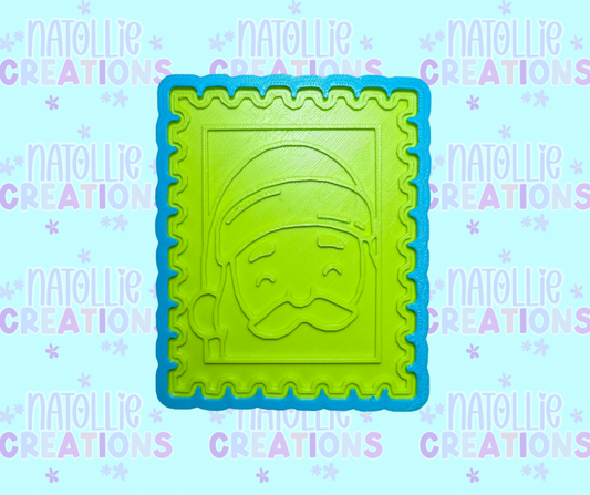 Santa Stamp Insert Freshie Silicone Mold