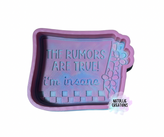 Rumors Are True Paper Freshie Silicone Mold