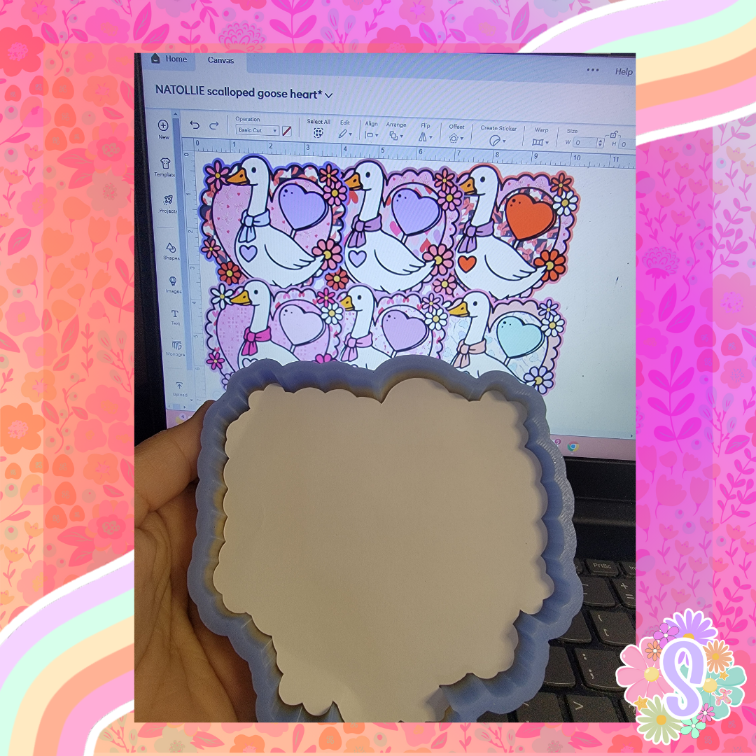 Scalloped Goose Heart - NATOLLIE CREATIONS