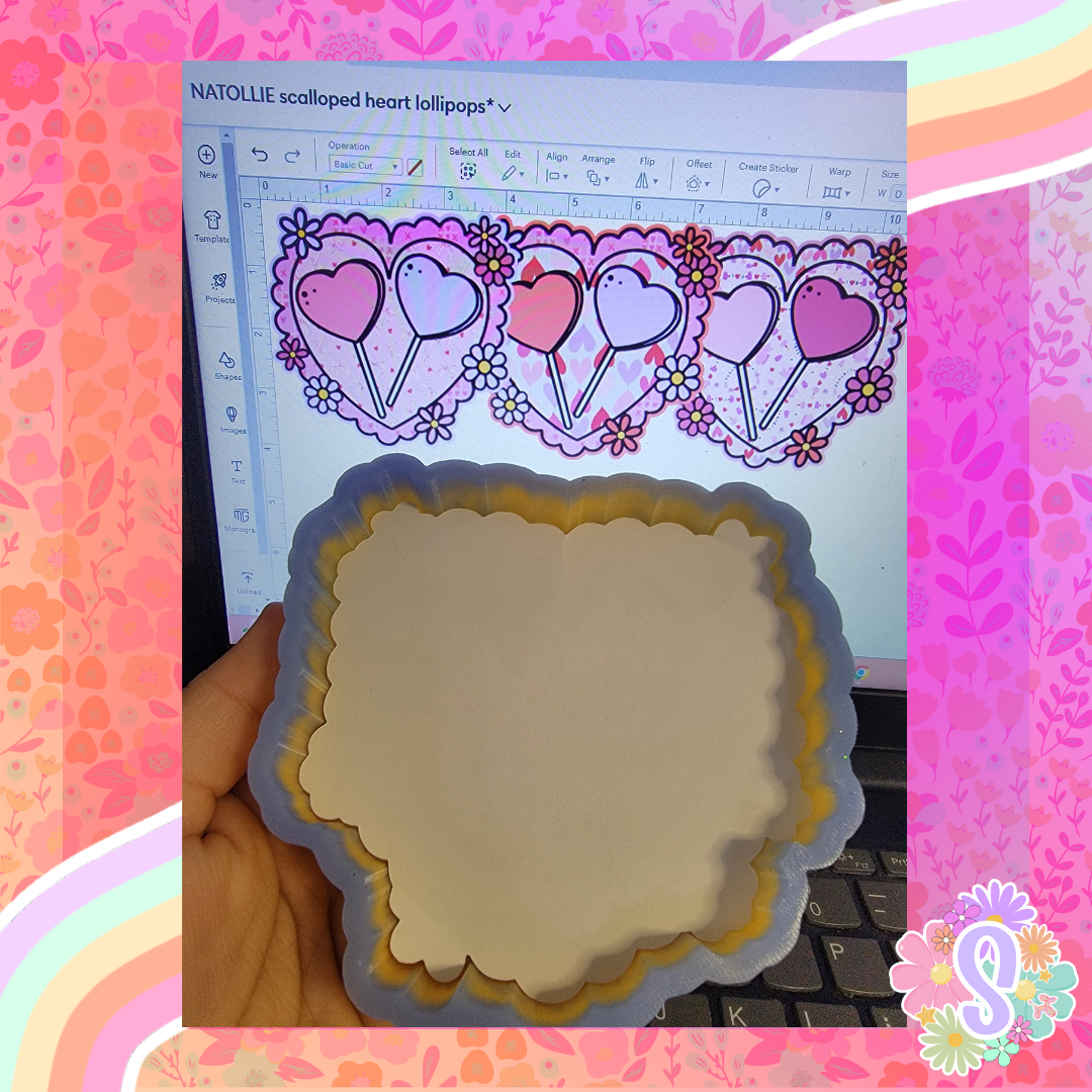 Scalloped Heart Lollipops - NATOLLIE CREATIONS