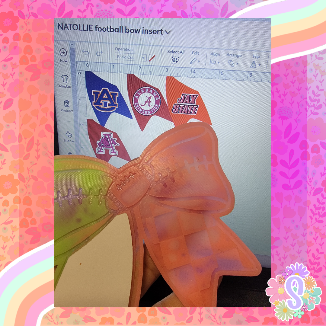 Football Bow - NATOLLIE CREATIONS