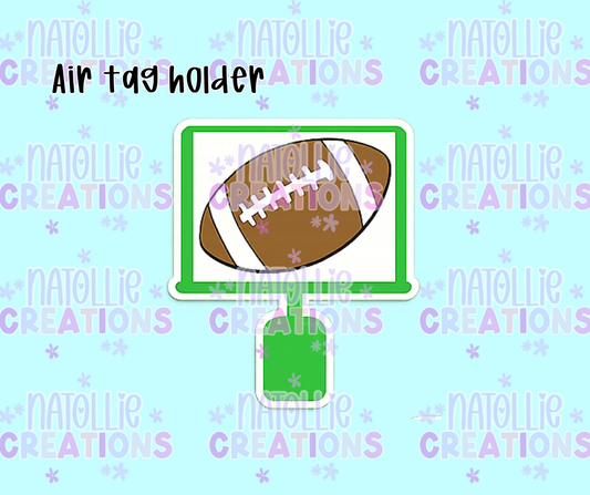 Football Air Tag Holder Keychain