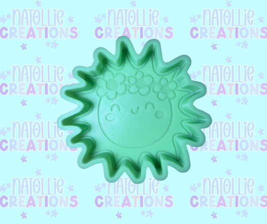 Sun W/ Floral Headband Freshie Silicone Mold