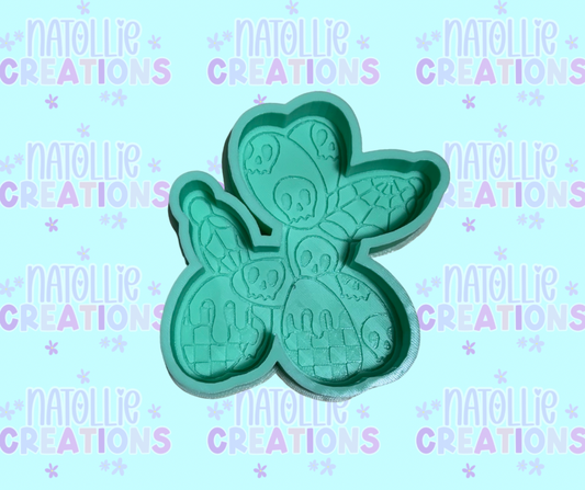 Skull Balloon Dog Freshie Silicone Mold