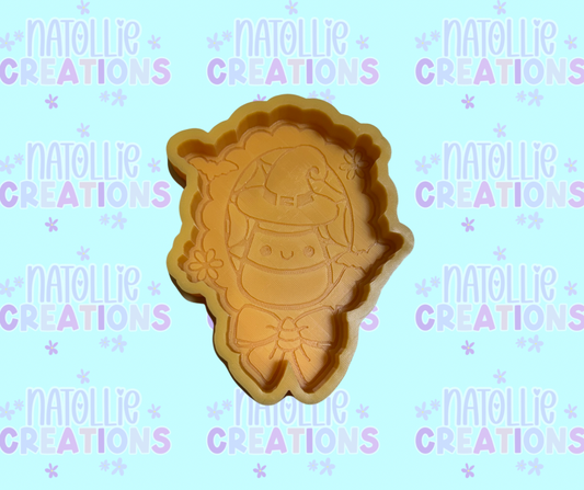 Scalloped Frame Candy Corn Freshie Silicone Mold