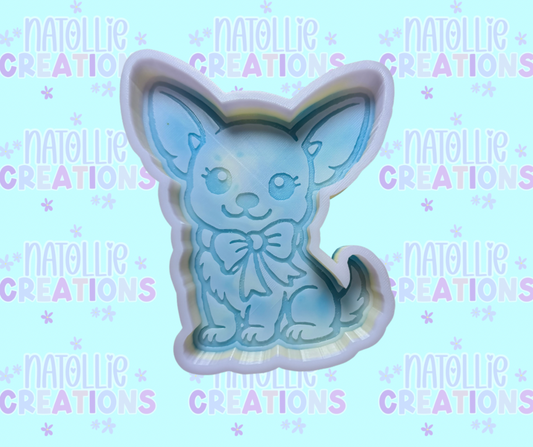 Chihuahua W/ Bow Freshie Silicone Mold