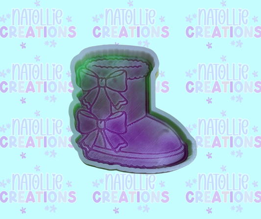 Winter Boot W/ Bow Freshie Silicone Mold