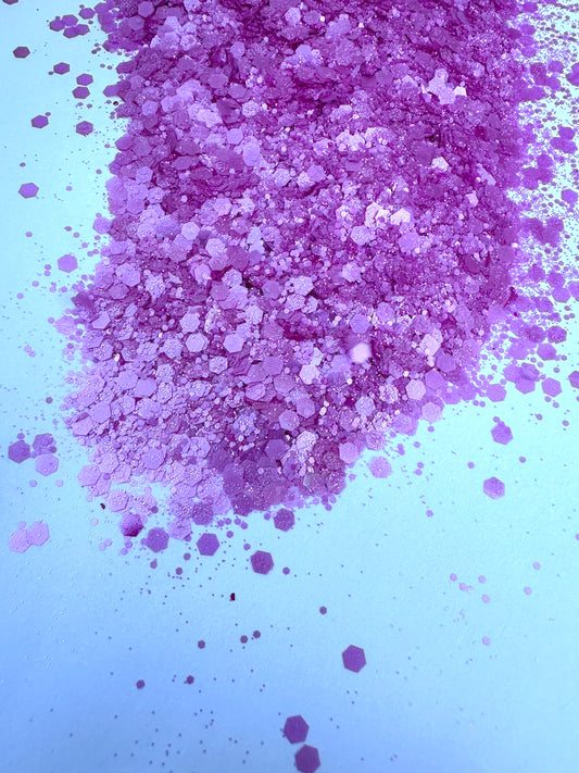 Sparkling Strawberry Milk Matte Chunky Mix Glitter