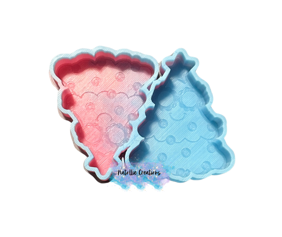 Groovy Christmas Tree Vent Clip Freshie Silicone Mold