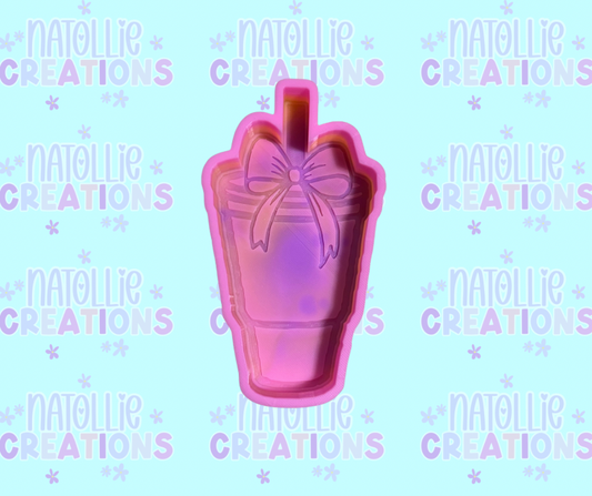 Large Cup W/ Bow Freshie Silicone Mold