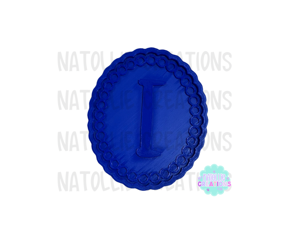 Turquoise Beaded Oval + Inserts Freshie Silicone Mold