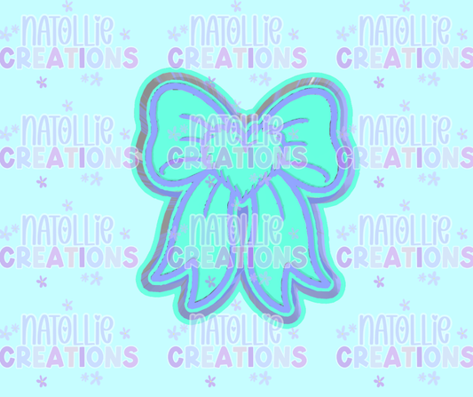 Fuzzy Heart Bow Freshie Silicone Mold