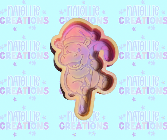 Peppermint Hippo Freshie Silicone Mold