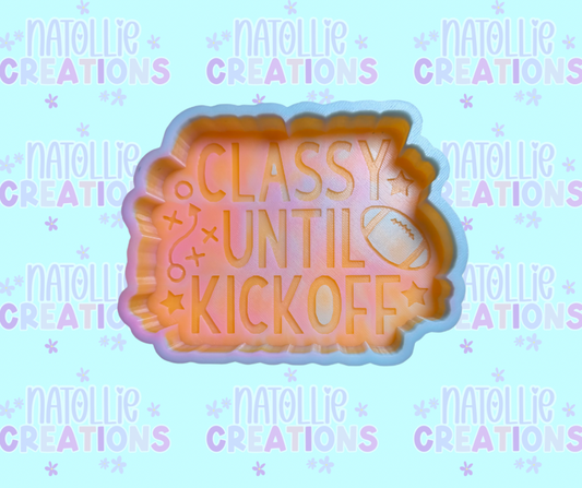 Football - Classy Until Kickoff Freshie Silicone Mold