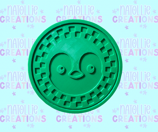Checkered Penguin Insert Freshie Silicone Mold