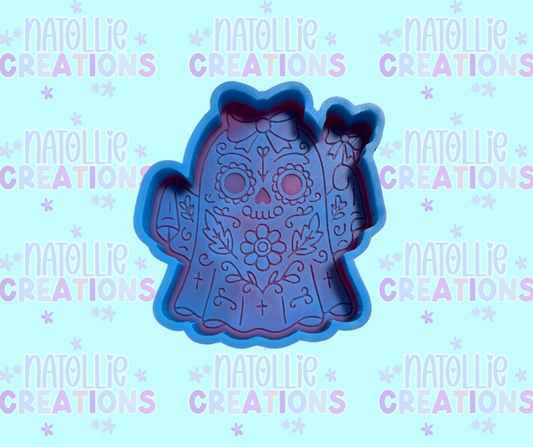 Sugar Skull Ghost Freshie Silicone Mold