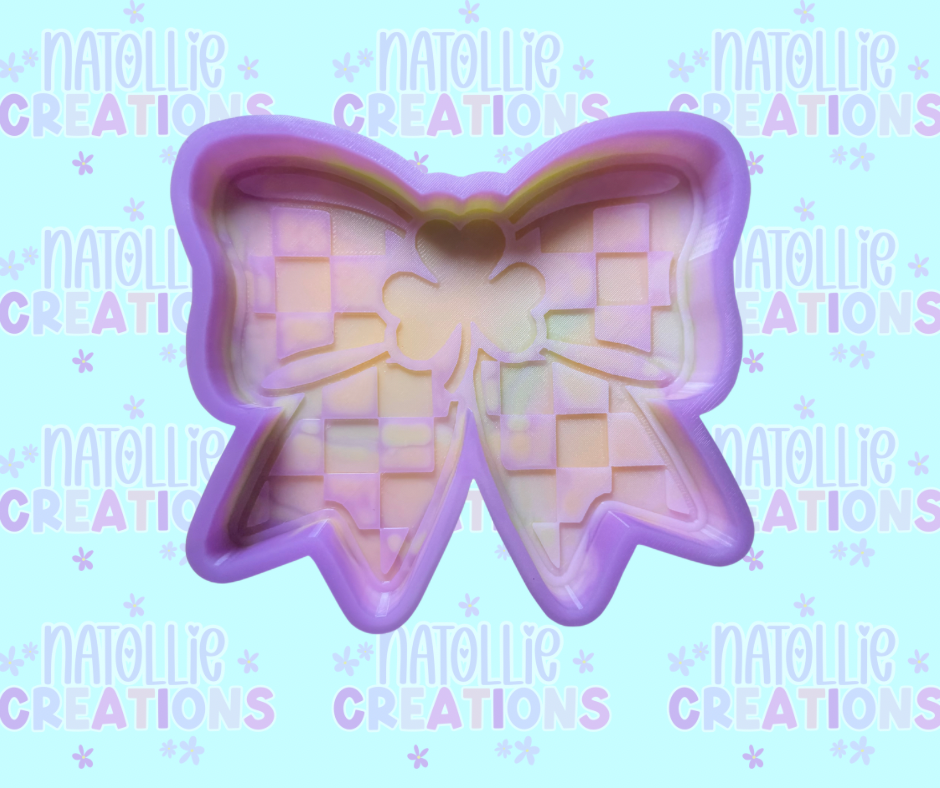 Clover Bow Freshie Silicone Mold