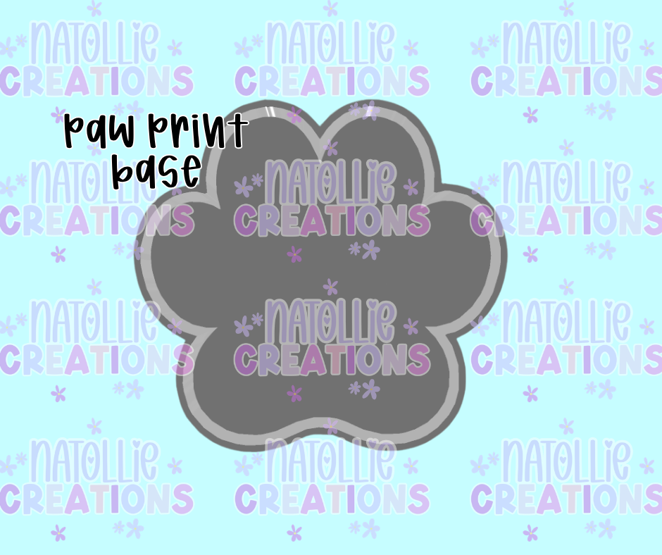 Paw Print Base Freshie Silicone Mold