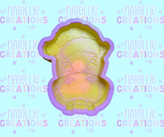 Christmas Hippo Freshie Silicone Mold