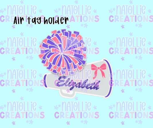 Cheer Air Tag Holder Keychain