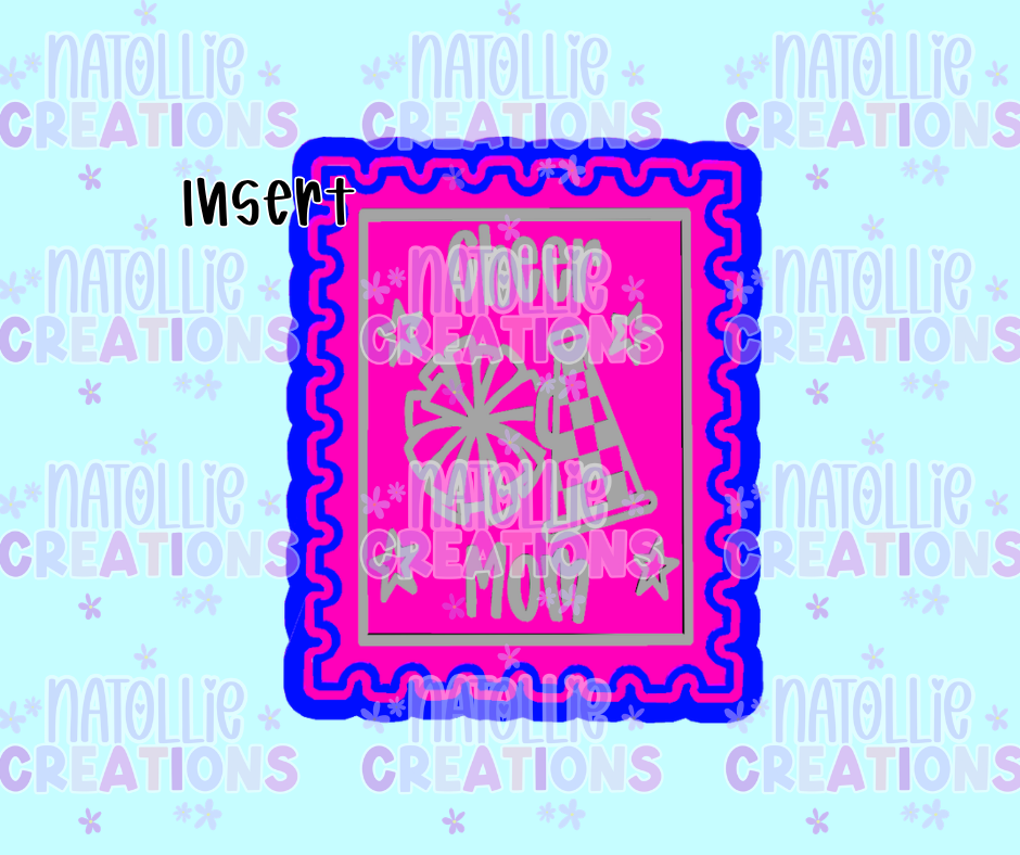 Game Day Cheer Mom Stamp Insert Freshie Silicone Mold