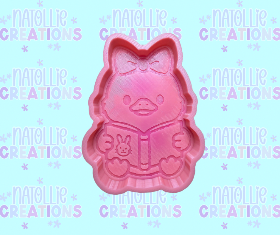 Chick Reading Freshie Silicone Mold