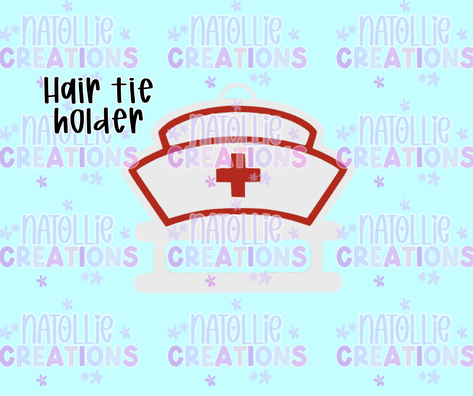 Nurse Hat Hair Tie Holder