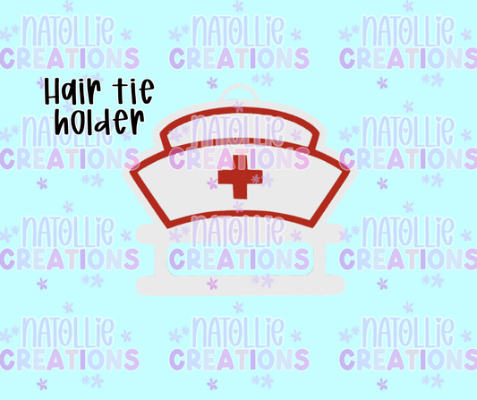 Nurse Hat Hair Tie Holder