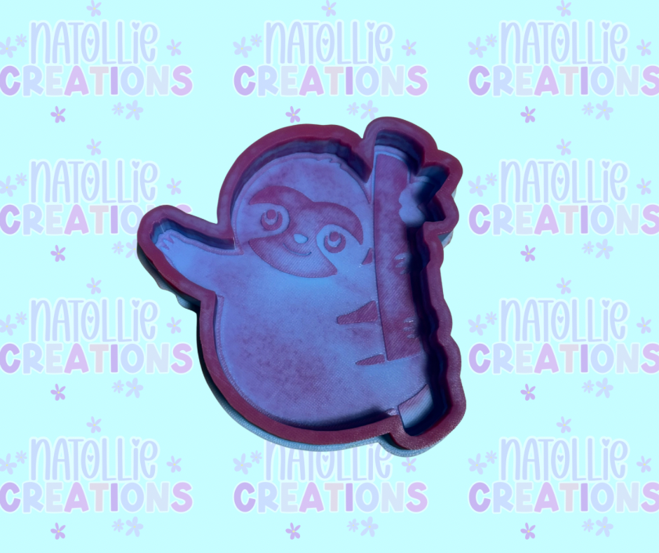 Sloth Hanging On Branch Freshie Silicone Mold