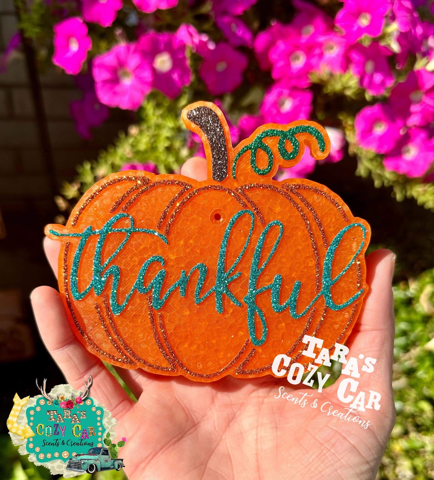 Thankful Pumpkin Freshie Silicone Mold