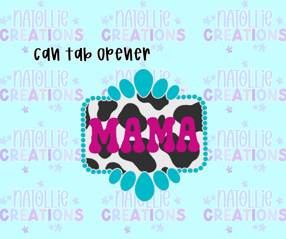 Western Mama Can Tab Opener Keychain