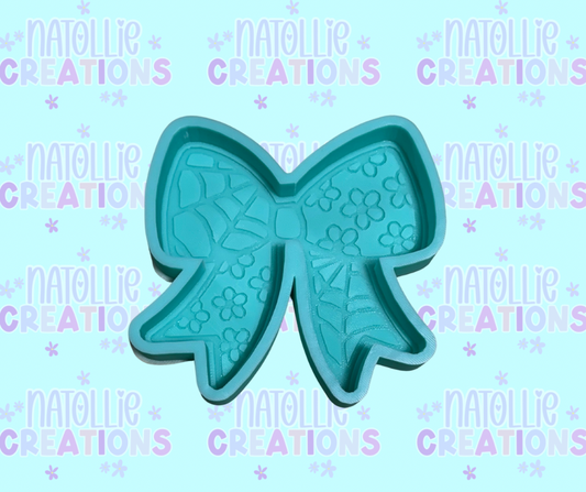 Floral Spider Web Bow Freshie Silicone Mold