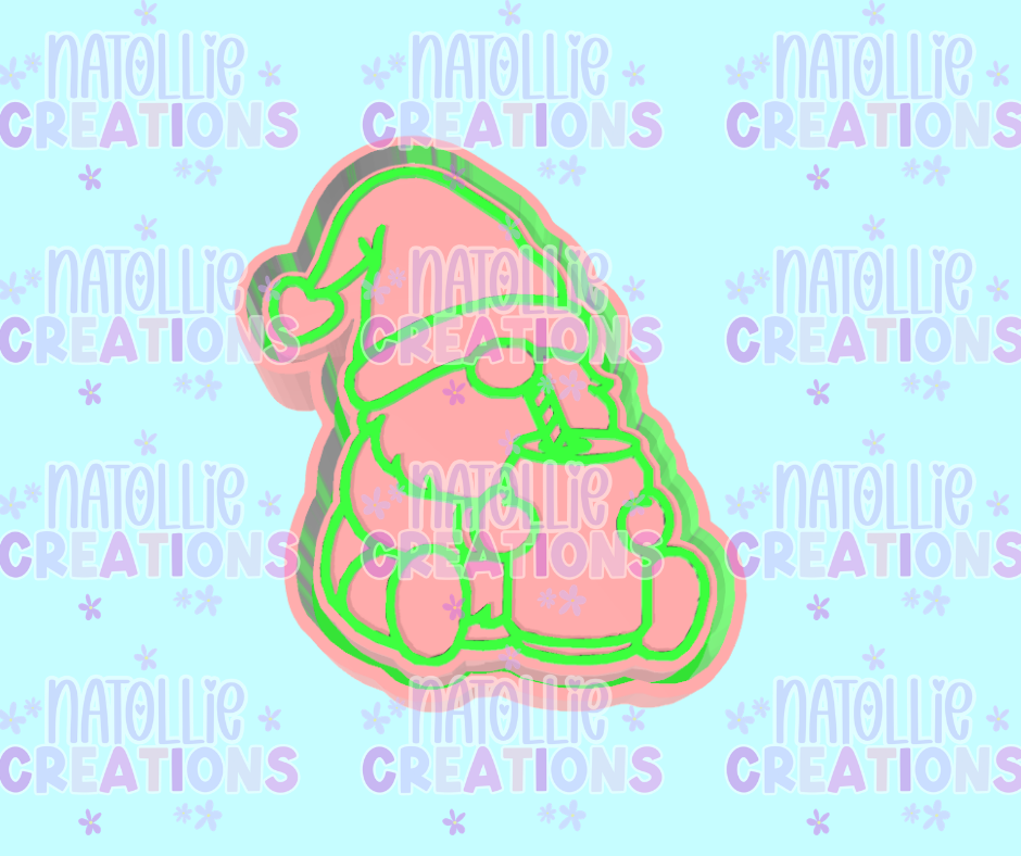 Gnome W/ Can Freshie Silicone Mold