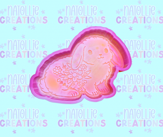 Floral Bunny Freshie Silicone Mold